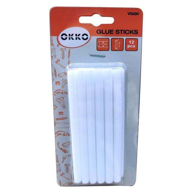 Okko GLUE STICKS 12PCS SET.7.2X100MM.WHITE (33033484)