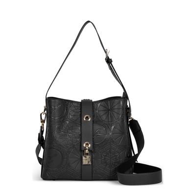 Schultertasche GATTINONI "Teodosia Great Medium Hobo Bag Damen", Damen, Gr. B/H/T: 12cm x 23cm x 12cm onesize, schwarz, Polyurethan, Taschen Schultertasche, Schultertasche Damen, Abendtasche, Fashion, Lifestyle, Sale