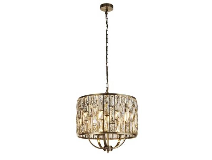 Searchlight Bijou 5-flammige Pendelleuchte, antikes Messing, Champagnerglas