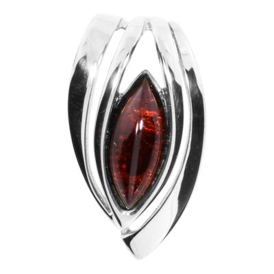Kettenanhänger OSTSEE-SCHMUCK "Ostsee-Schmuck Anhänger Gleiter-Rana Anhänger Gleiter-Rana", weiß, Schmuckanhänger, Damen, 24 x 13mm, Silber 925 (Sterlingsilber), 3,4 g, Kettenanhänger