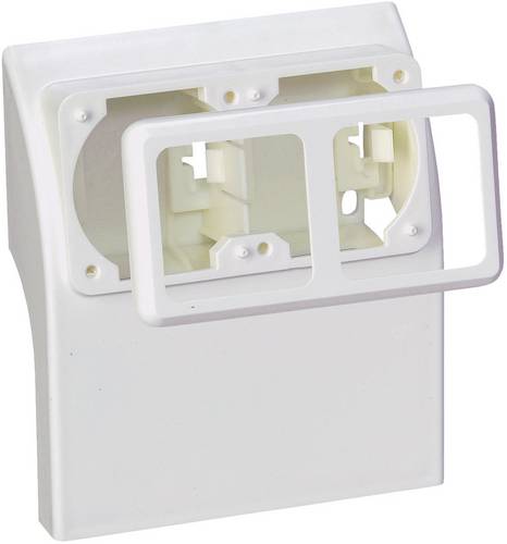 75581 Elektro-Sockelleistensystem Steckdosencontainer Weiß 1St.