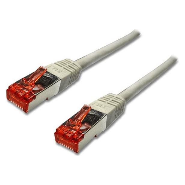Nedis Cat 6 Kabel | RJ45 Stecker | RJ45 Stecker | SF/UTP | 3.00 m | Rund | PVC | Grau | Label (SF/UTP, CAT6, 3 m) (CCGL85220GY30)