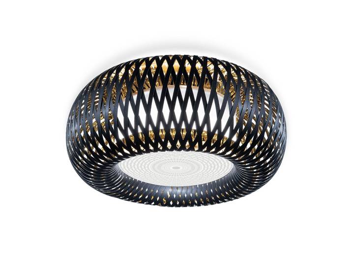 Kalatos Plafonnier/Applique Murale Noir/Or - Slamp - Salon / séjour - Design - Plastique - Rond