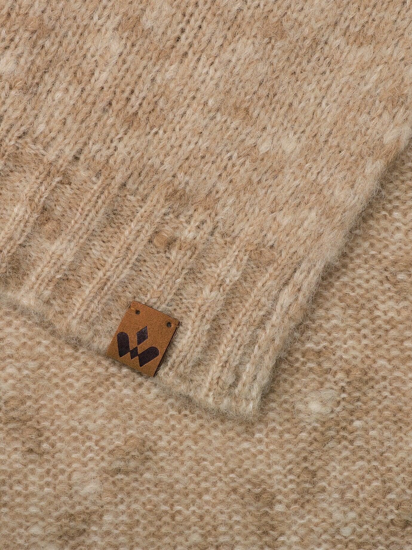 Walbusch Strickschal mit Alpaka, , Farbe Beige, 01, kuscheliges Alpaka wärmende Wolle Damen