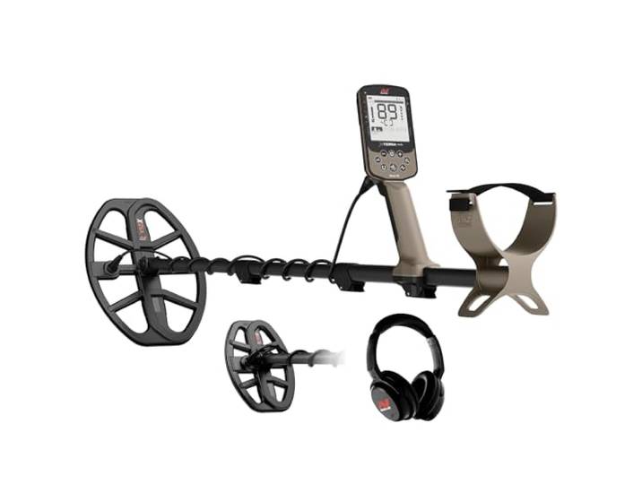MINELAB X-Terra Elite Expedition pack met extra 8’’ zoekschijf en draadloze hoofdtelefoon