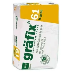 gräfix 61 Haar grob Haar-Kalk-Grundputz - 25 kg Sack