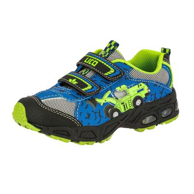 Sneaker LICO "Freizeitschuh Loader V Blinky", Kinder, Gr. 26, blau, Synthetik, Schuhe Sneaker