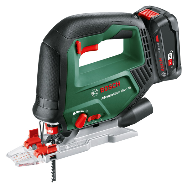 Bosch Akku-Stichsäge AdvancedSaw 18V-140, 1 x Akku PBA 18V 2.0Ah 0603013003