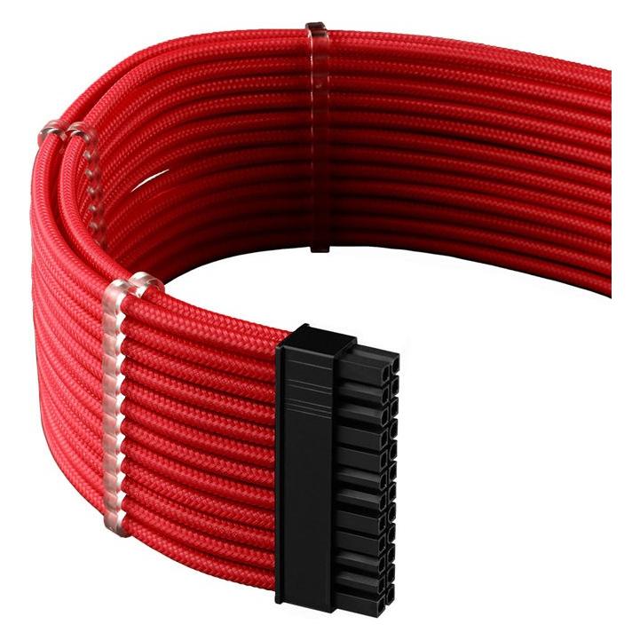 CableMod C-Series Pro ModMesh 12VHPWR Cable Kit für Corsair RM, RMi, RMx (Black Label) - rot (60 cm, 24 pin ATX, 8 pin EPS, PCIe) (CM-PCSR-16P3KIT-NKR-R)