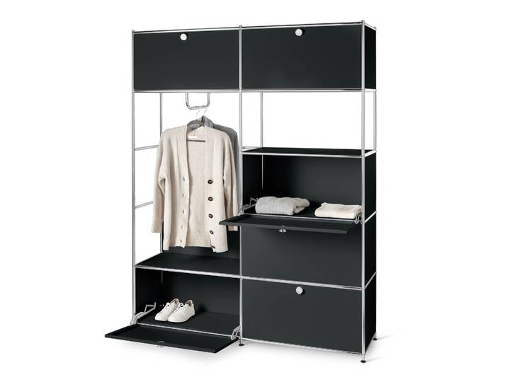 Tchibo - Systemschrank Metall »Cn3« - 152x40x1945cm - schwarz -