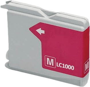Brother Lc1000m Magenta Kompatibel Blækpatron 12 Ml. (Lc-1000m)