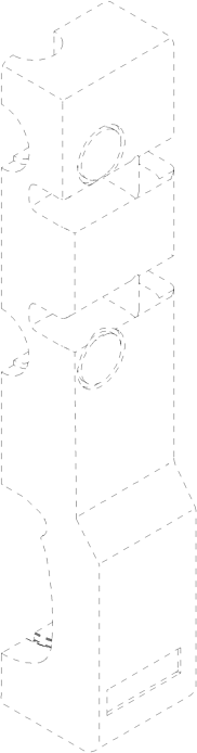 Dornbracht Einbaukasten 2-tlg. xTO 09111101490 380x120x70