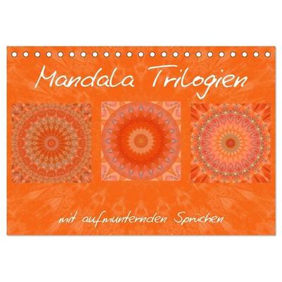 Mandala Trilogien (Tischkalender 2027 DIN A5 quer), CALVENDO Monatskalender