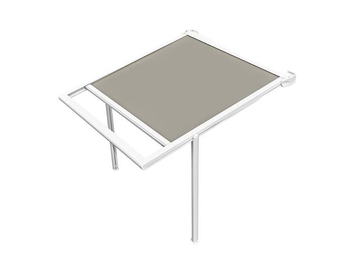 Pergola MELODIE LED blanc 3x3 motorisée F077 sans lambrequin