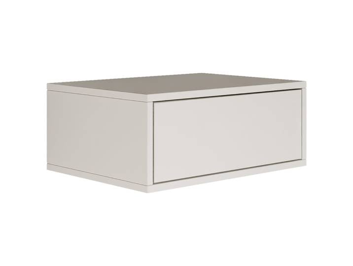 Hängender Nachttisch Framme mit Schublade, 50 cm, weiß