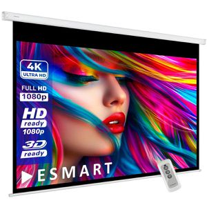 ESMART Beamer-Leinwand Economy EXM Motor, 54 Zoll, 120 x 68 cm, Format 16:9, Motorleinwand