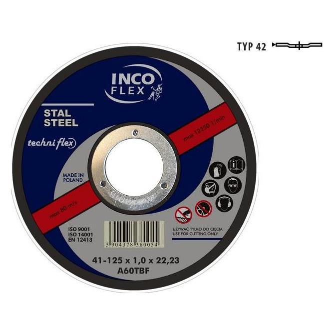 Incoflex Metallscheibe 125 x 3,2 mm gebogen (35617624)