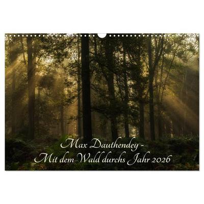 Max Dauthendey - Mit dem Wald durchs Jahr (Wandkalender 2026 DIN A3 quer), CALVENDO Monatskalender