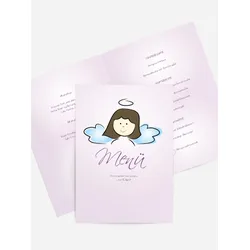 Kommunion Menükarten selbst gestalten mit Spruch und Fotos im Onlinedesigner bei Meine-Kartenmanufaktur.de