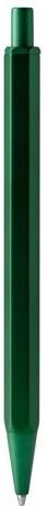 Stylo à bille personnalisé hexagonal en métal Firmus Vert fougère BLUE INK