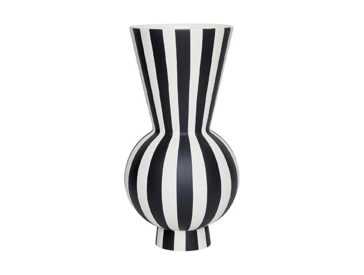 OYOY Vase Toppu Ø14,5 cm Black-white