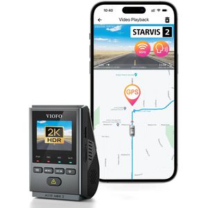 VIOFO Dashcam A119 Mini 2-G, Auto, 2K Weitwinkel-Kamera 140°, Bluetooth, WLAN, GPS