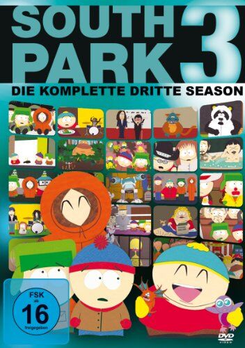 Trey Parker - South Park - Season 3 [3 DVDs] - Preis vom 17.10.2026 19:25:27 h