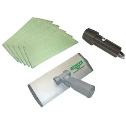 Unger PFK20 Innenreinigung Set Starter Set Padhalter, Microfaser Wasch- & Polierpad, Gewindeadapter