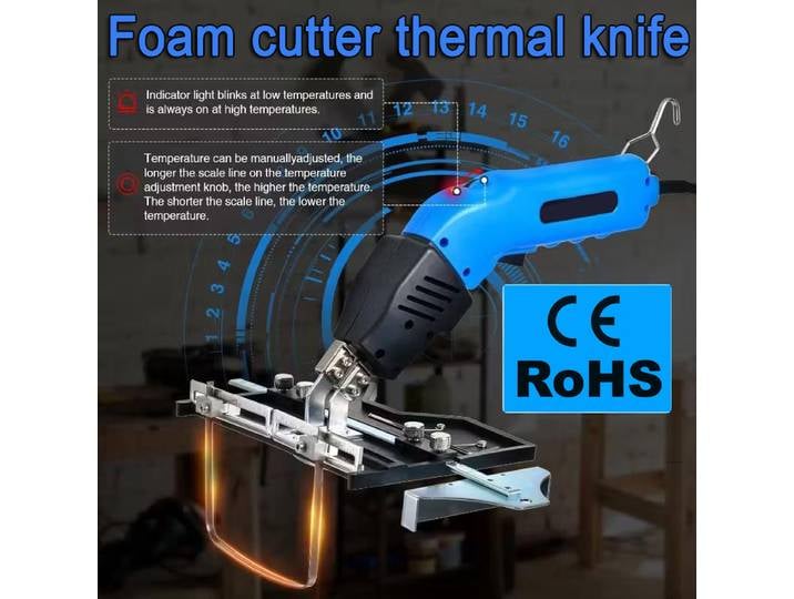 Couteau chaud coupe-mousse outils Machine rainure de fente polystyrène tissu corde coupe électrique coupe-mousse couteau chauffant