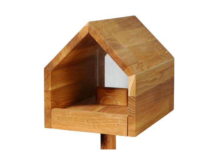 Vogelhaus LUXUS-VOGELHAUS LUXUS-VOGELHAUS Bauhaus I , braun, B:28cm H:179cm T:20,5cm, Tierhäuser, Vogelhaus, Holzart: Eiche (Europa)