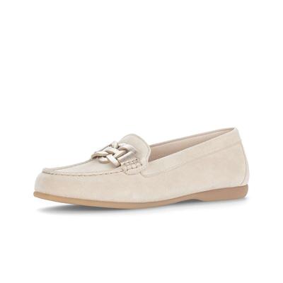 Slipper GABOR "Slipper", Damen, Gr. 39, beige, Schuhe Slipper