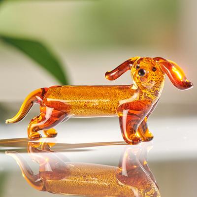 Miniaturfigur Glas "Dackel"