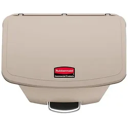 Rubbermaid Tretabfallsammler, Abfalleimer, Beige