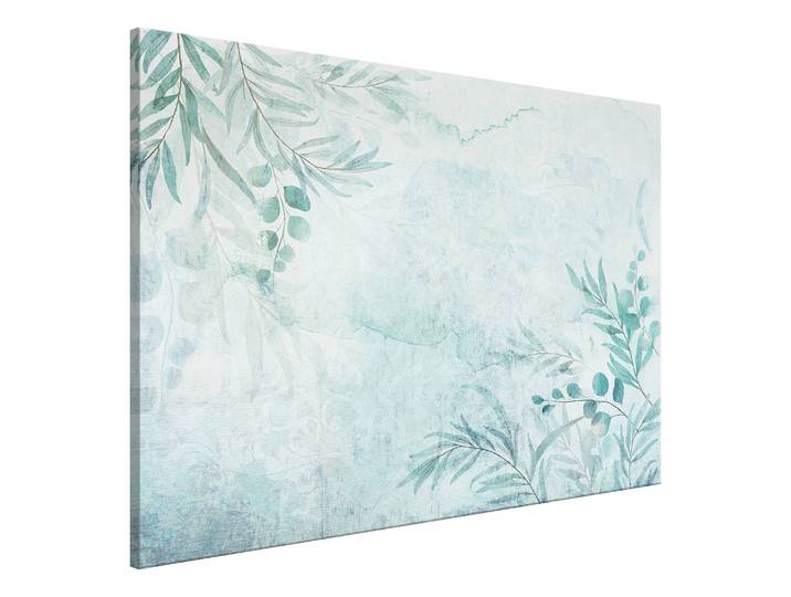 Tableau déco Gentle Breeze of Leaves Lin Vert 90 x 60cm