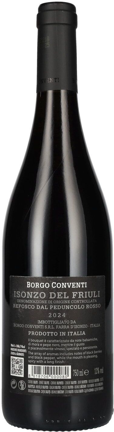 Borgo Conventi REFOSCO Isonzo Del Friuli DOC 2024 13% Vol. 0,75l
