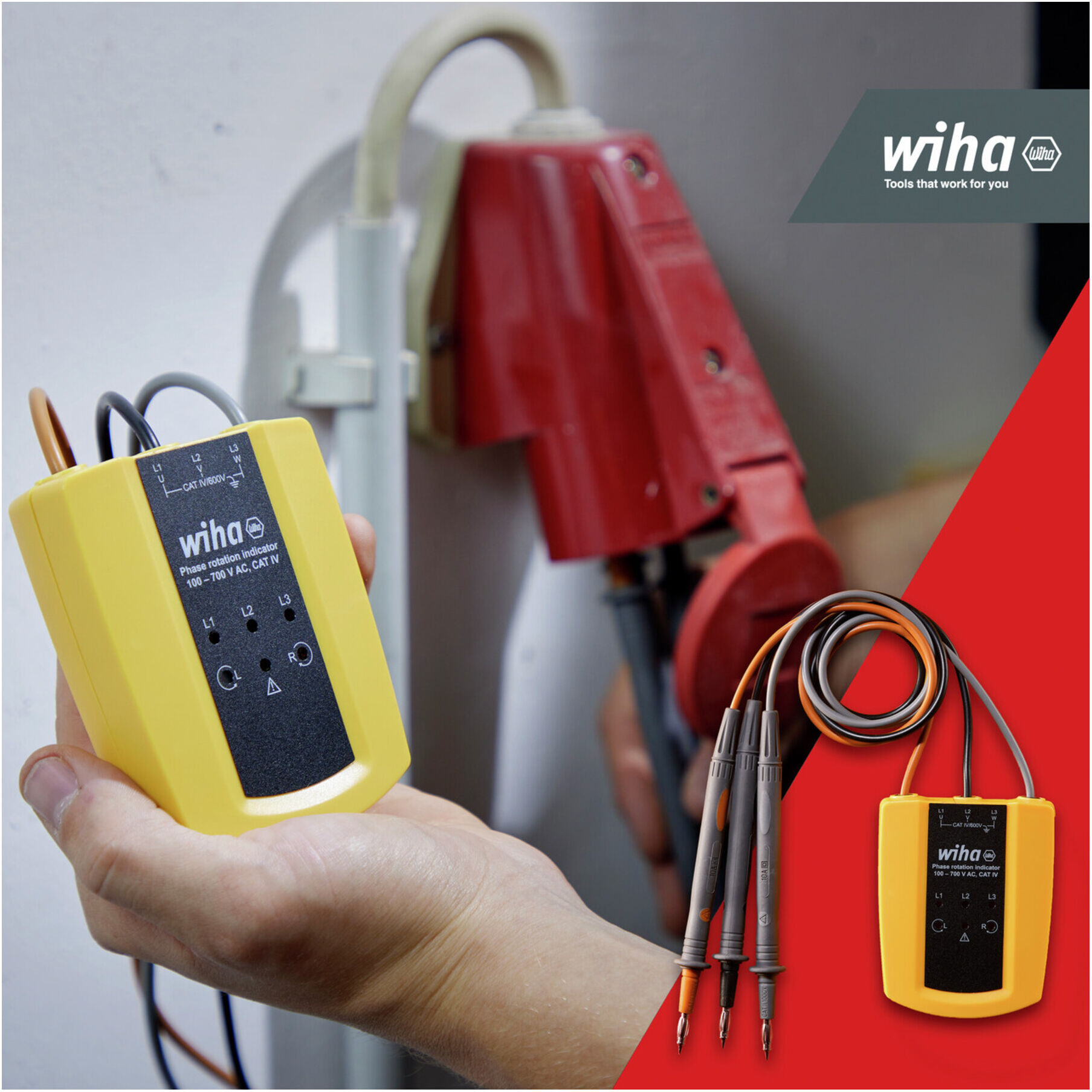 Wiha Durchgangsprüfer bis 400 V AC, CAT II inkl. 2x AAA-Batterien (45222)