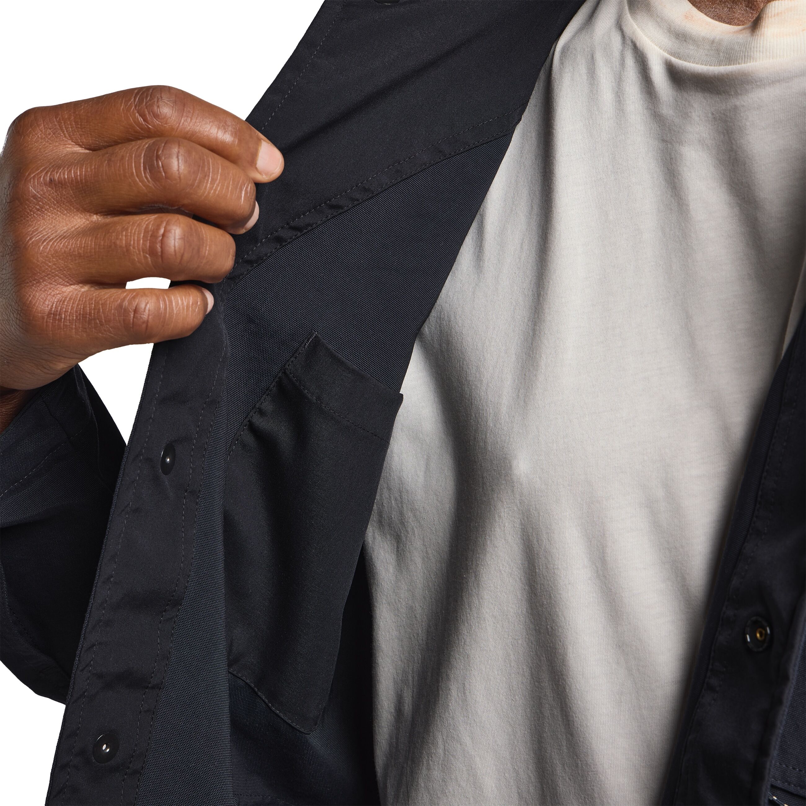 Outdoorhemd JACK WOLFSKIN "TERRACADE OVERSHIRT M", Herren, Gr. XL, N-Gr, blau (schwarz navy), Obermaterial: 67% Polyamid, 33% Polyester, Hemden Outdoorhemd, Outdoorjacke, Mischung aus Hemd und Jacke schwarz navy XL, N-Gr