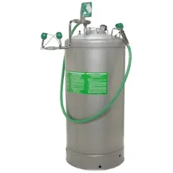 HAWS Tragbare druckluftbetriebene mobile Augendusche 7601.37 mit Tank 140 Liter aus Edelstahl