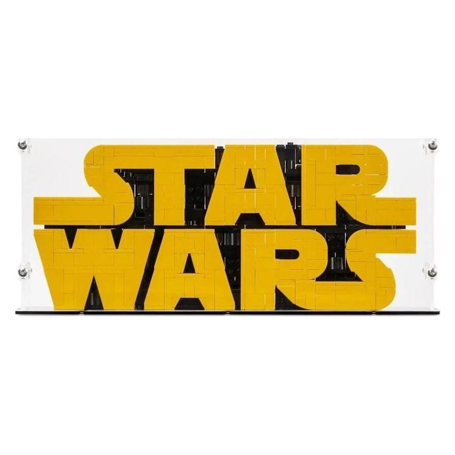 iDisplayit Acryl-Display für LEGO 75407 Star Wars Logo aus LEGO Steinen (Mit schwarzem Boden) (120285)