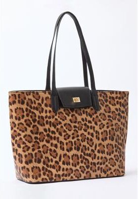 Women's Animal Print Tote Bag by Accessories For All in Animal