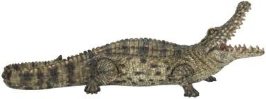 Hi-Line Gift Crocodile With Mouth Open Up - Ultra Realistic Garden Statue