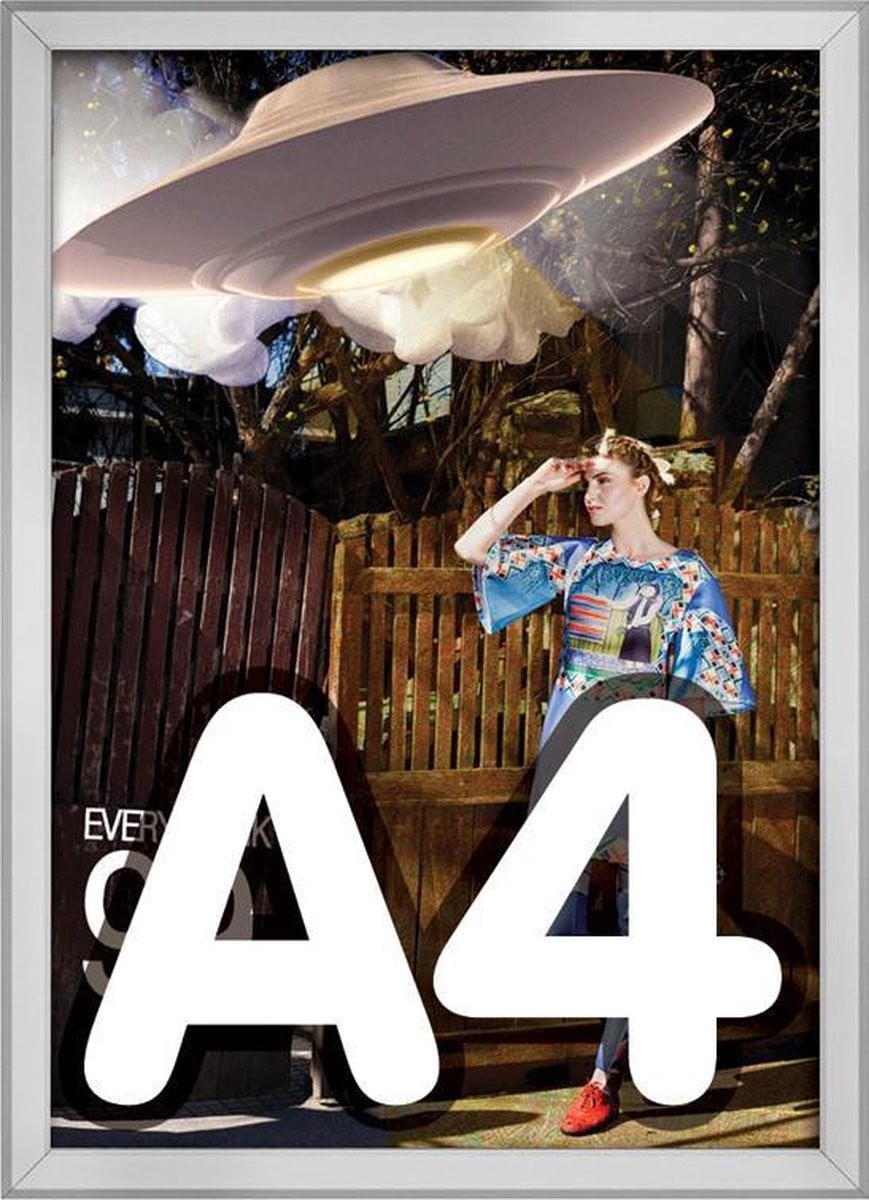 Kliklijst A4 zilver aluminium