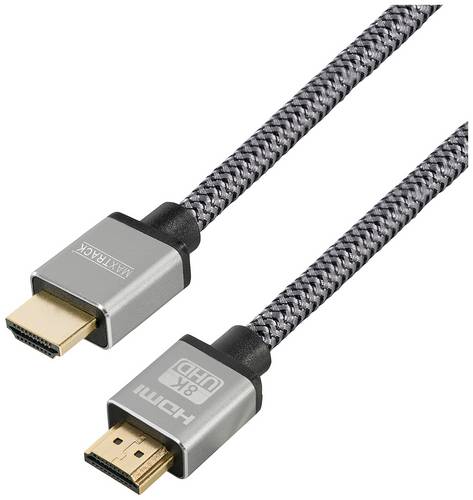 Maxtrack HDMI Anschlusskabel HDMI-A Stecker, HDMI-A Stecker 1.50m Schwarz C 221-1,5HNL 8K UHD HDMI-Kabel