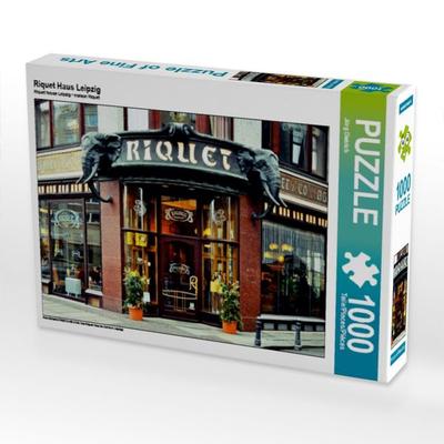 CALVENDO Puzzle Riquet Haus Leipzig | 1000 Teile Lege-Größe 64x48cm Foto-Puzzle für glückliche Stunden