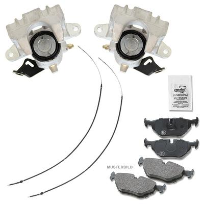Atec 2x Bremssattel +Bremsbeläge +Bremsseile [Hersteller-Nr. 40579631] für VW