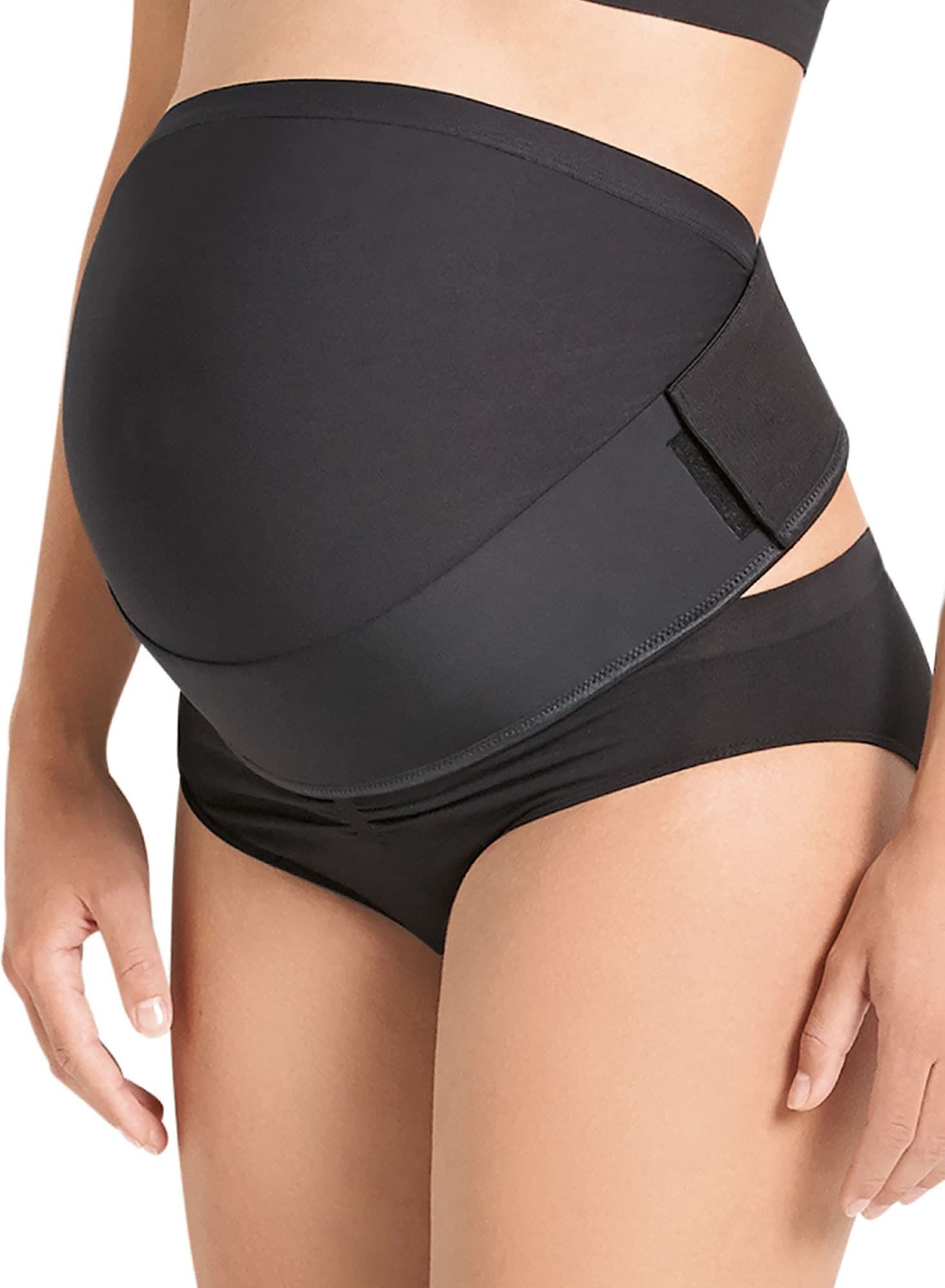 Bauchband ANITA "Schwangerschafts-Gurt BabyBelt", Damen, Gr. L, schwarz, Obermaterial: 80% Polyamid PA. 20% Elasthan EL., Bauchbänder Bauchband