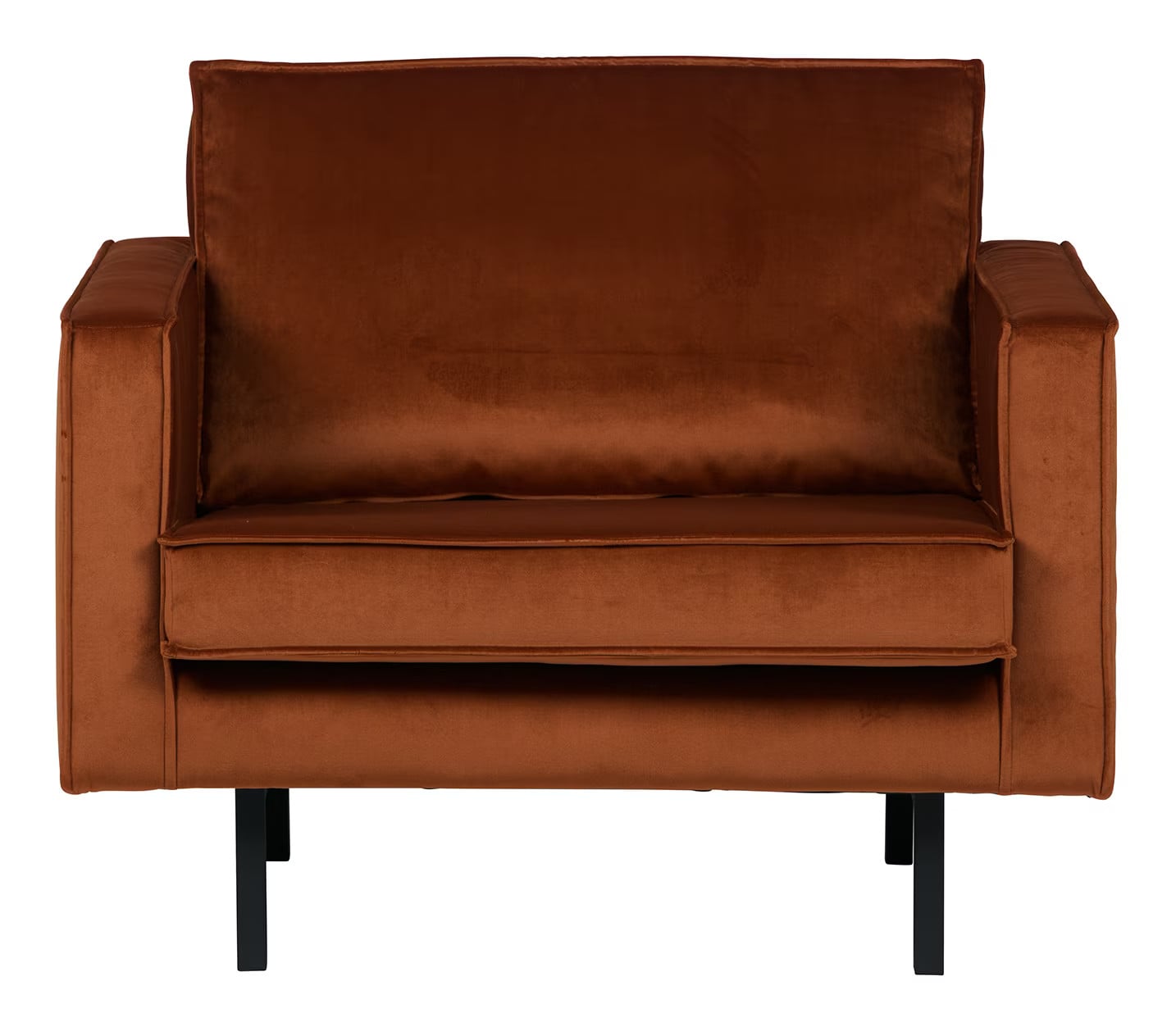 WOOOD Fauteuil Rodeo Roest Velvet BePureHome