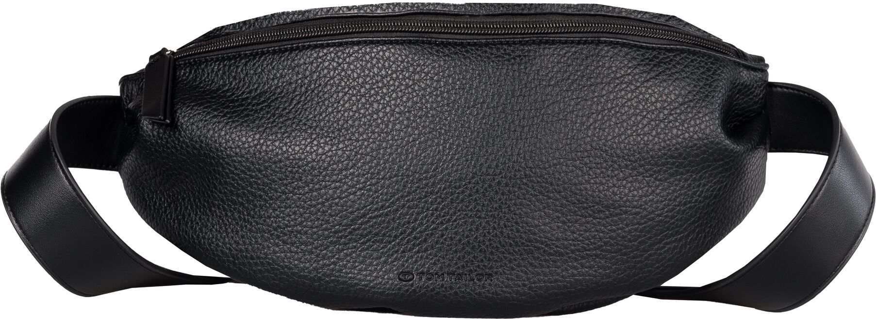 Bauchtasche TOM TAILOR "Liliana", Damen, Gr. B/H/T: 33cm x 15cm x 8cm, schwarz, Polyurethan, Taschen Bauchtasche, mit eingelegten Falten, extra breiten Schulterriemen und feinem Logo schwarz B/H/T: 33cm x 15cm x 8cm