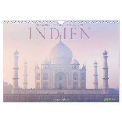 Indien: Menschen • Farben • Religionen (Wandkalender 2027 DIN A4 quer), CALVENDO Monatskalender