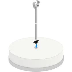 OBO 5408043 Distanzhalter für FangFix System 1000mm Glasfaserverstärkter Kunststoff lichtgrau isCon DH  - 2 Stück